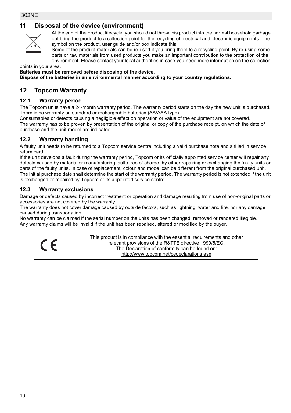 National Geographic Weather Forecast 302 NE User Manual | Page 10 / 128