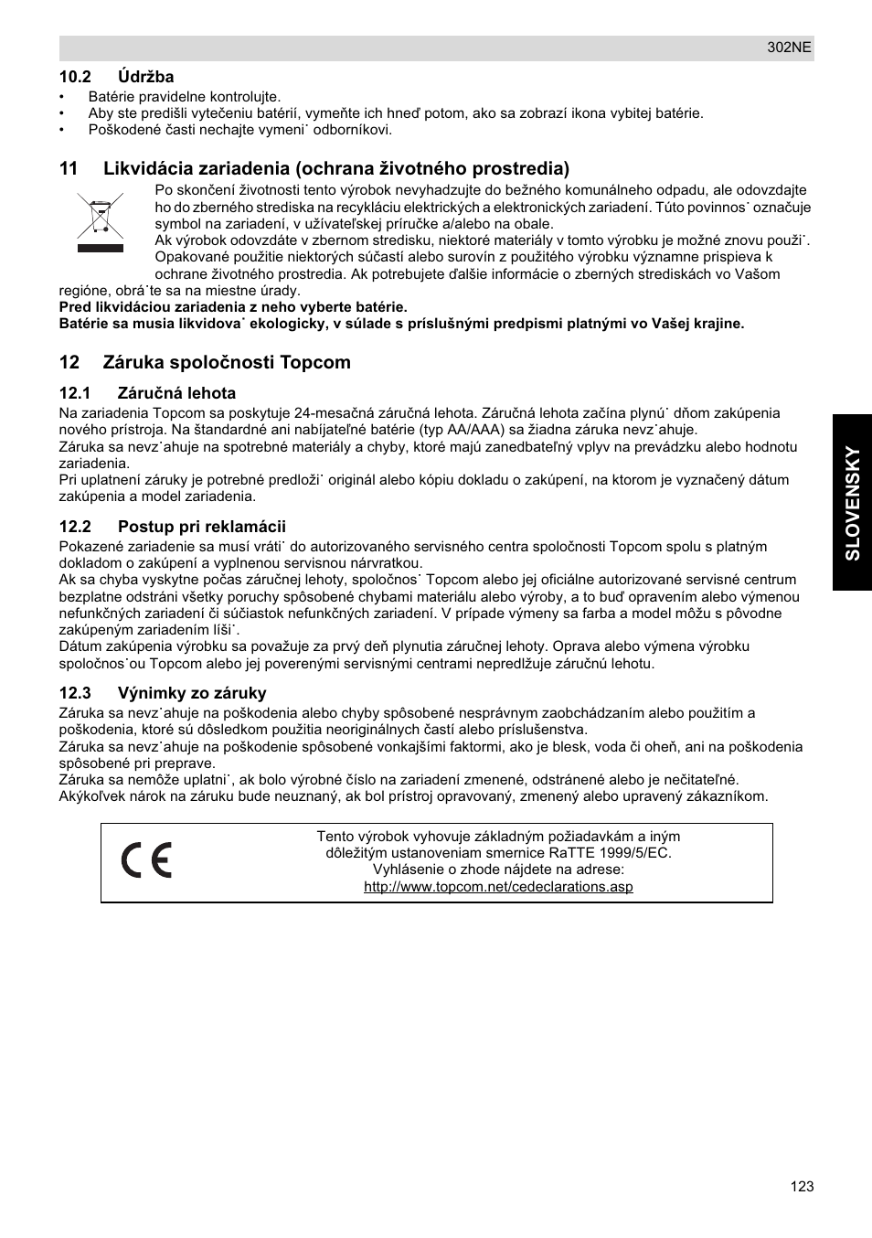 National Geographic Weather Forecast 302 NE User Manual | Page 123 / 128