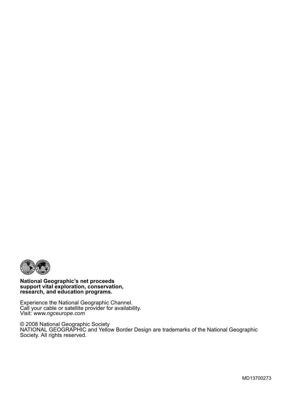 National Geographic Weather Forecast 302 NE User Manual | Page 128 / 128