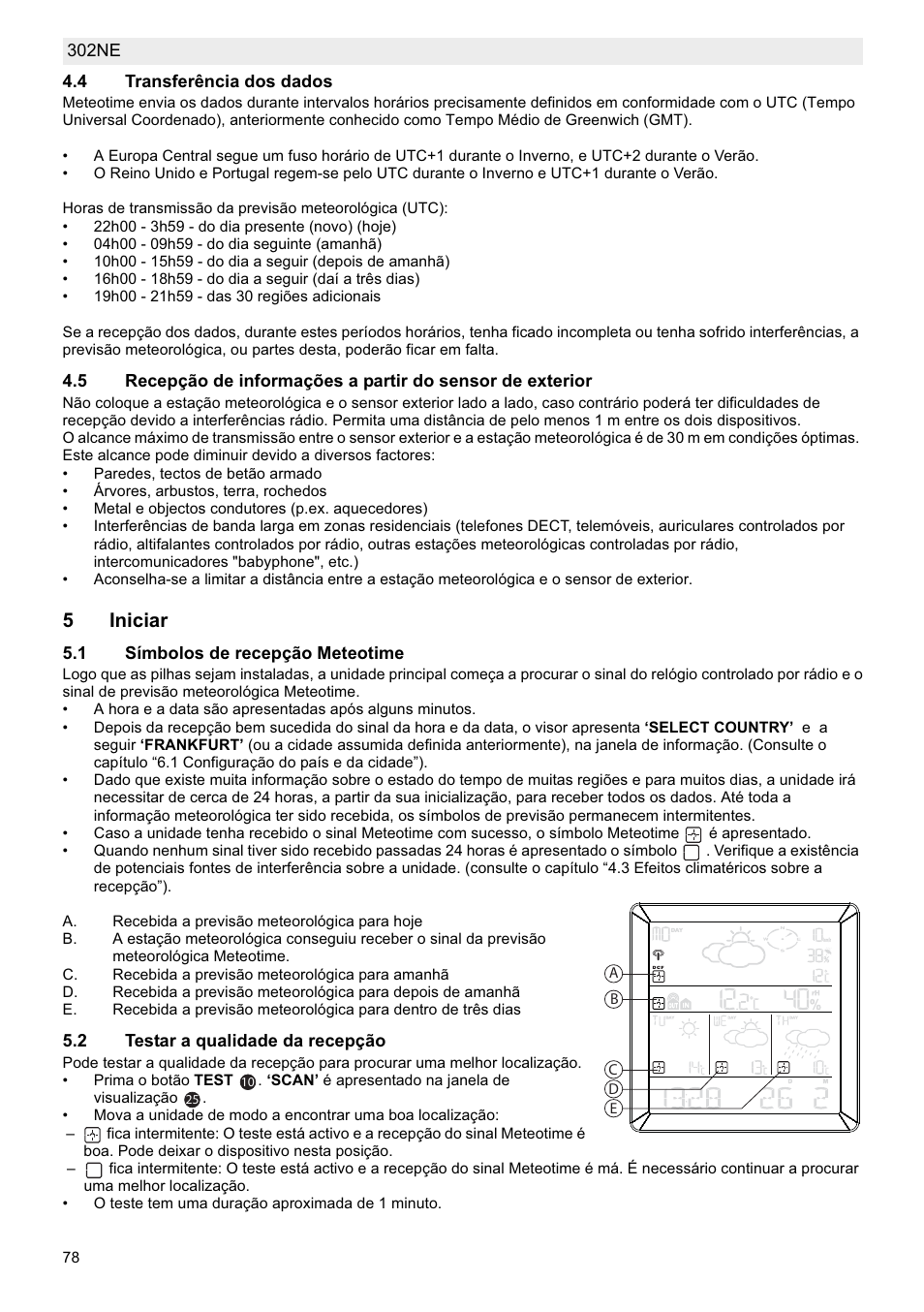 5iniciar | National Geographic Weather Forecast 302 NE User Manual | Page 78 / 128