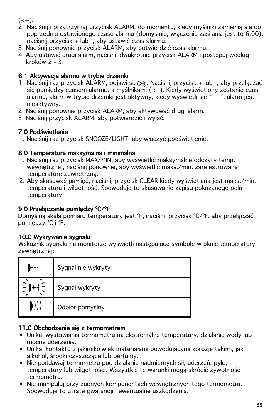 National Geographic 264NE User Manual | Page 55 / 64