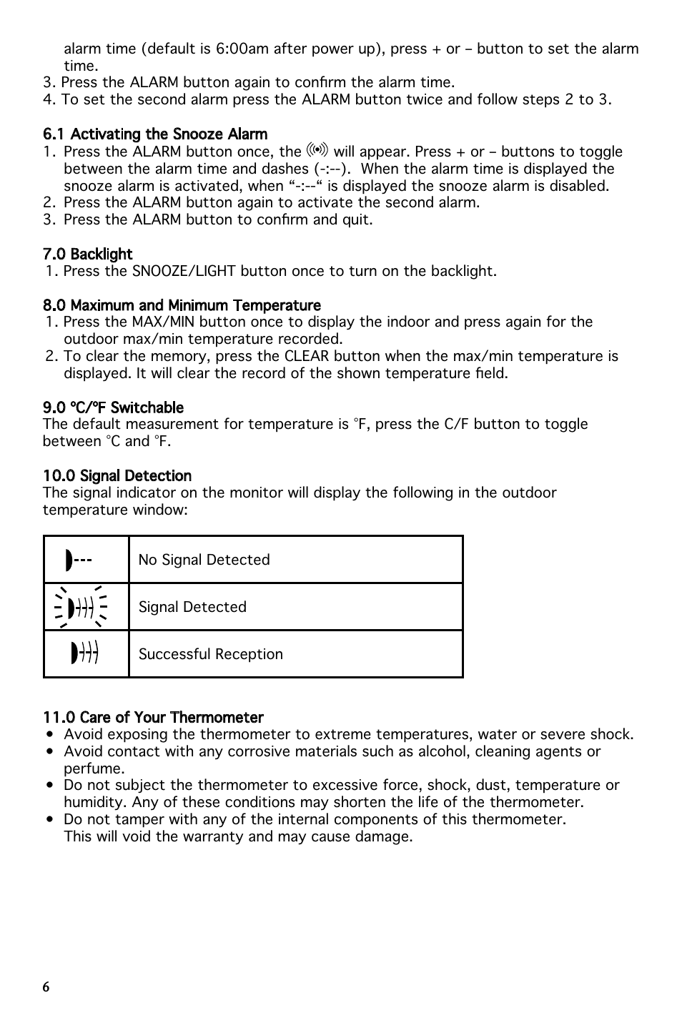 National Geographic 264NE User Manual | Page 6 / 64