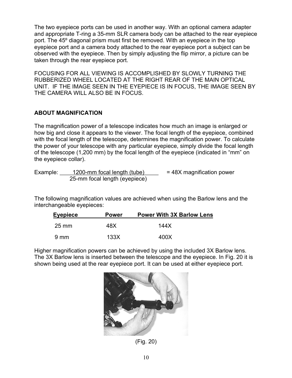 National Geographic NG90EQ User Manual | Page 10 / 15