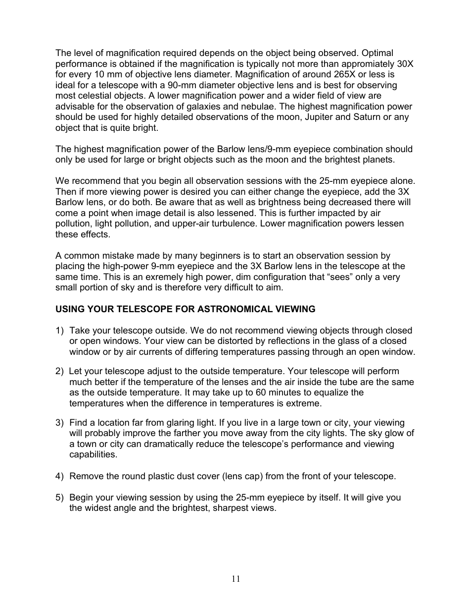 National Geographic NG90EQ User Manual | Page 11 / 15