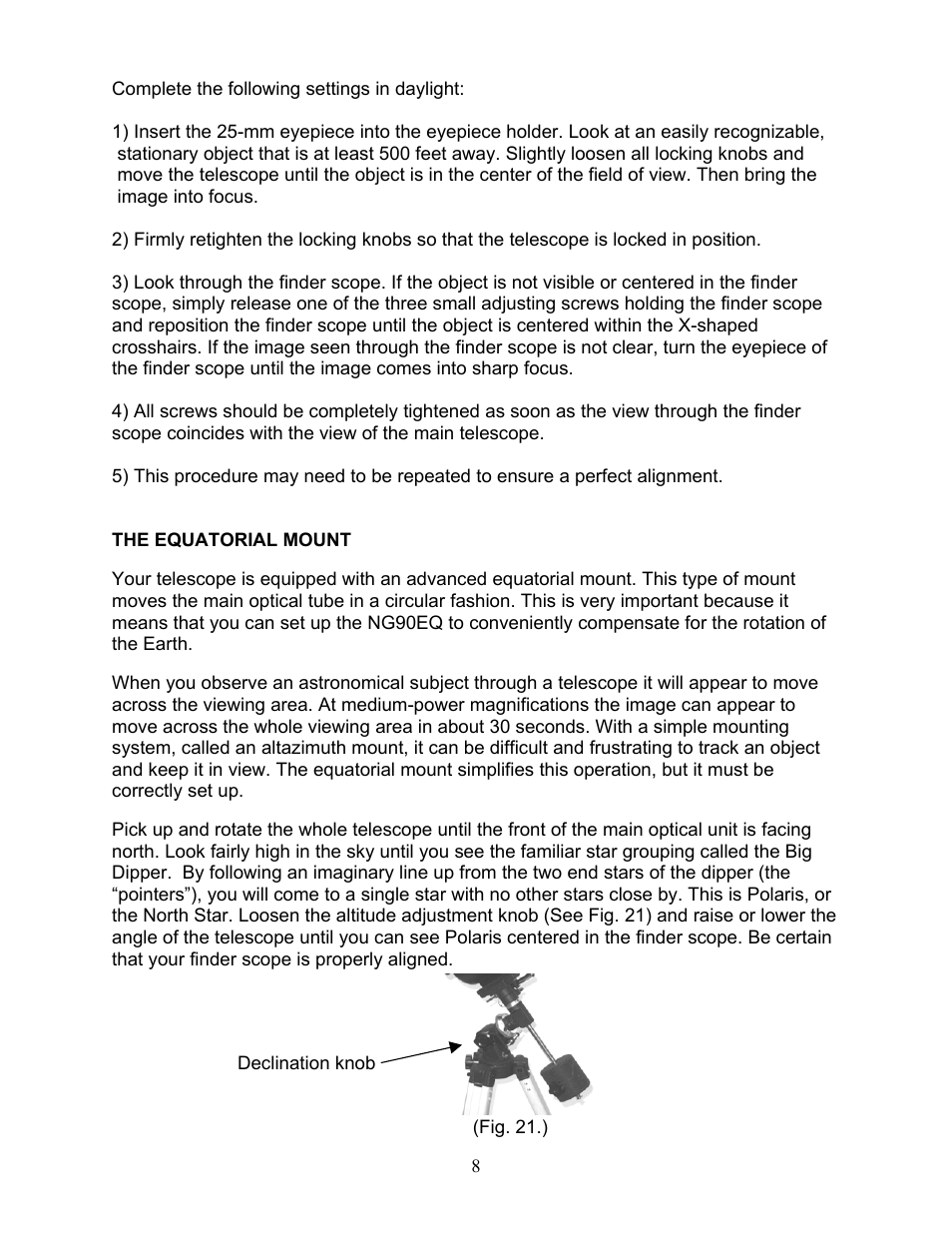 National Geographic NG90EQ User Manual | Page 8 / 15