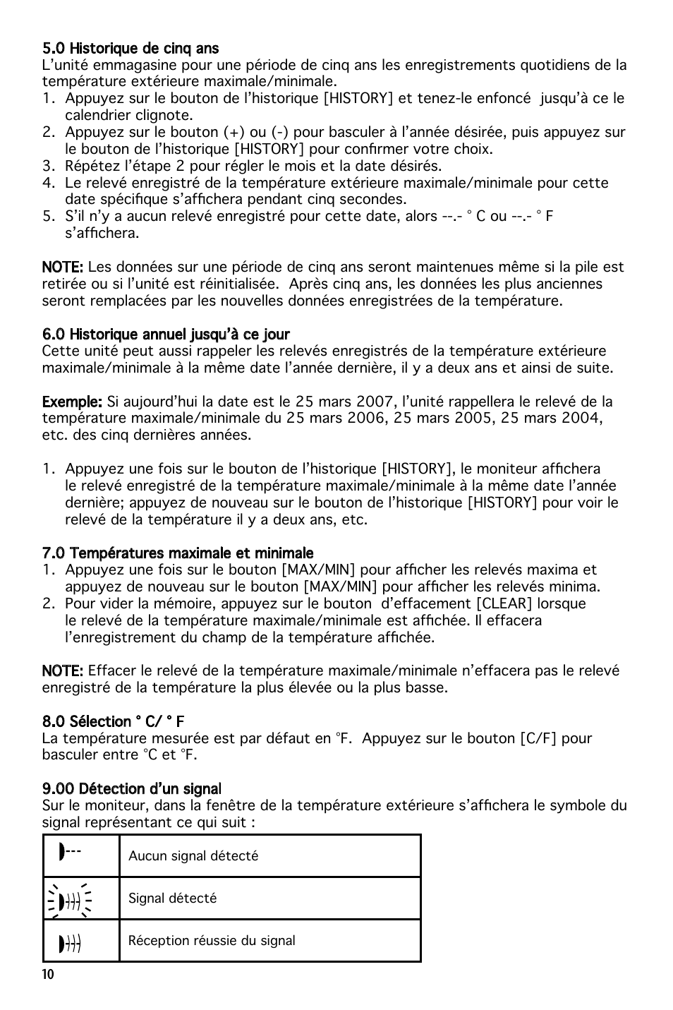National Geographic 259NE User Manual | Page 10 / 54