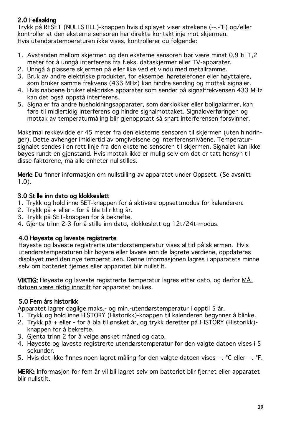 National Geographic 259NE User Manual | Page 29 / 54