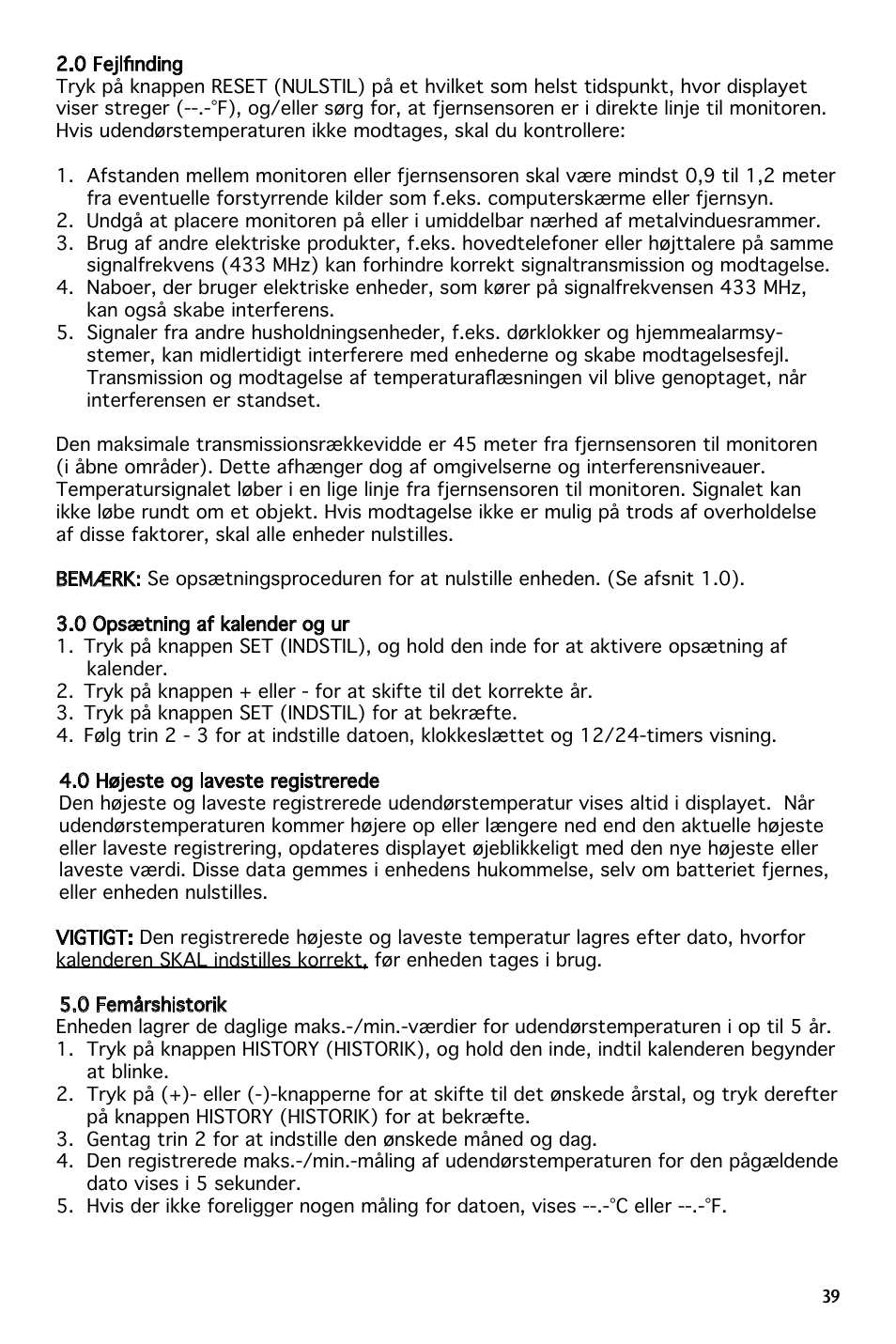 National Geographic 259NE User Manual | Page 39 / 54