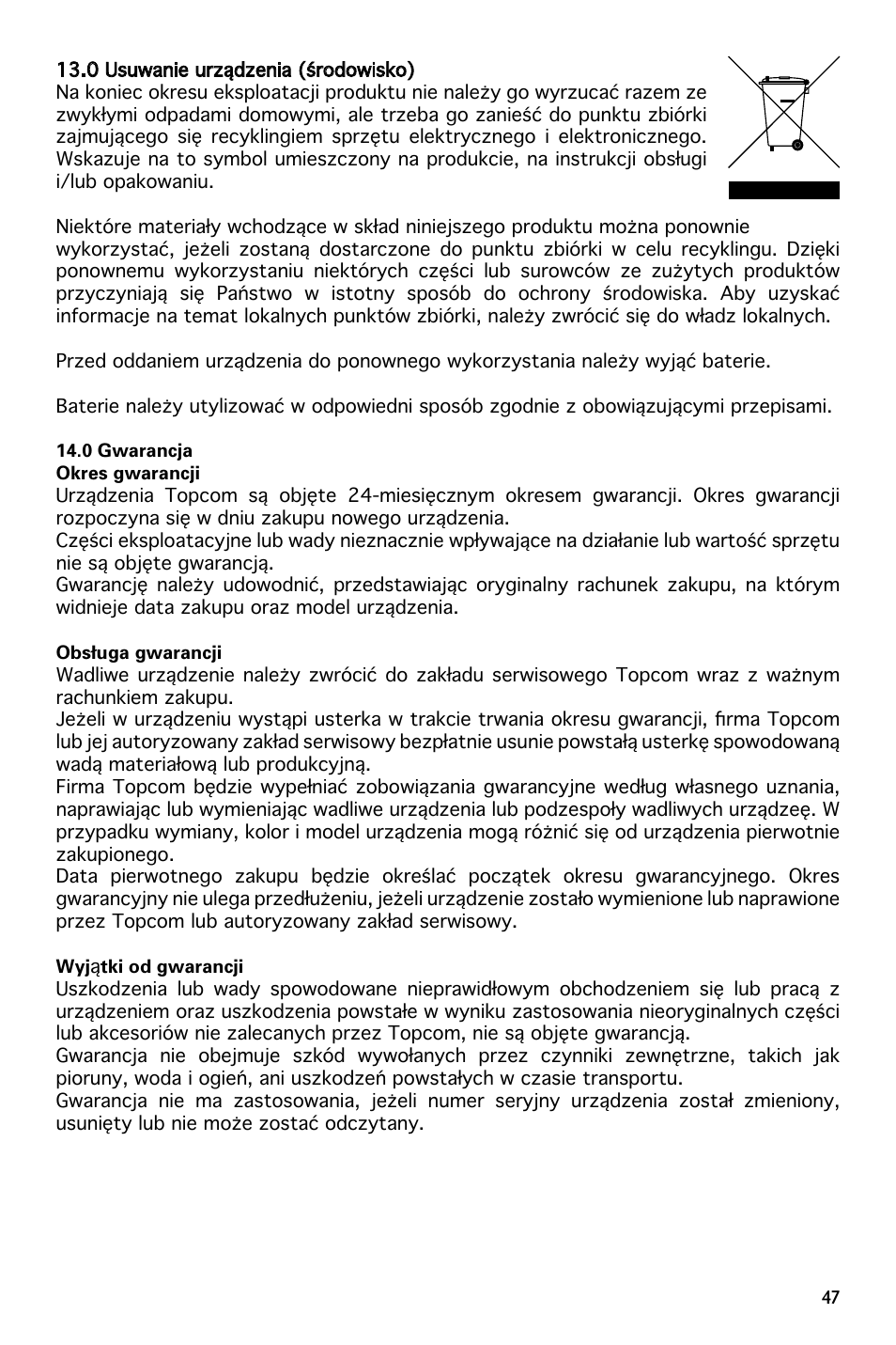 National Geographic 259NE User Manual | Page 47 / 54