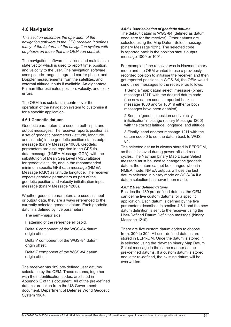 Navman 11 User Manual | Page 64 / 90