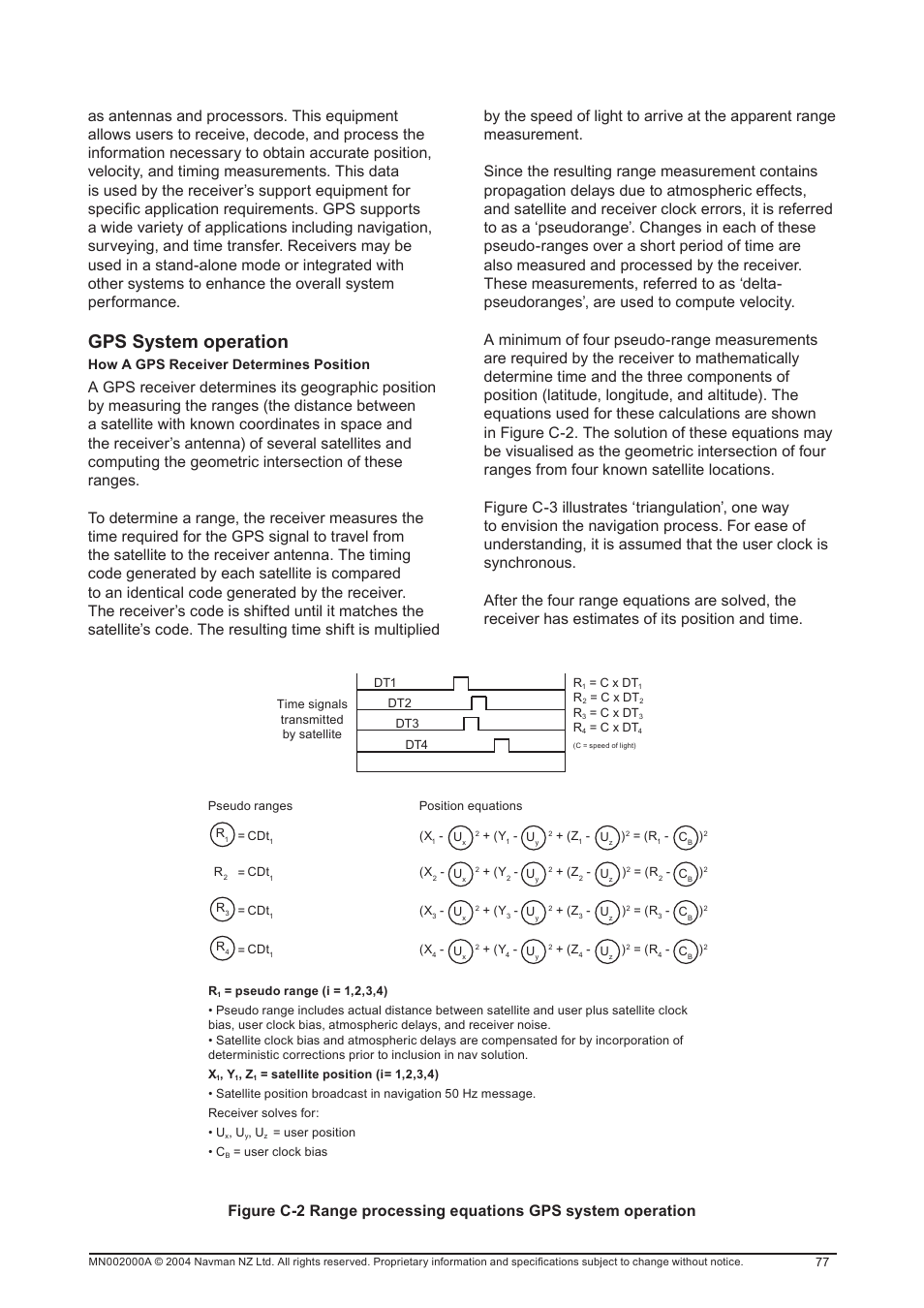 Gps system operation | Navman 11 User Manual | Page 77 / 90
