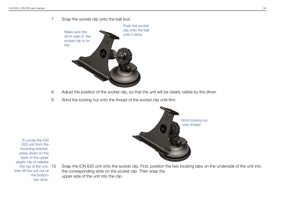 Navman iCN 620 User Manual | Page 34 / 106