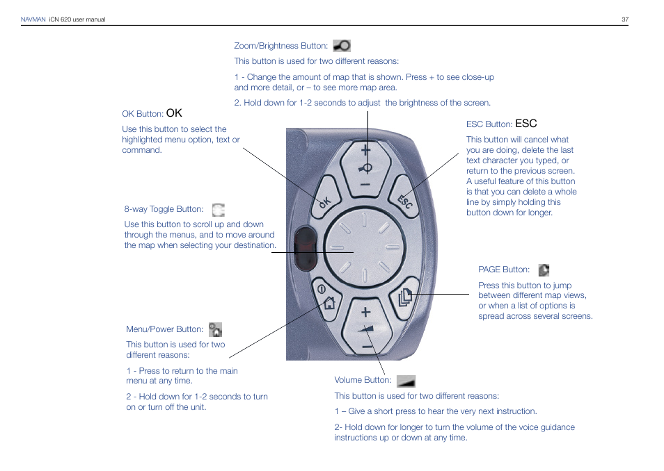 Navman iCN 620 User Manual | Page 37 / 106