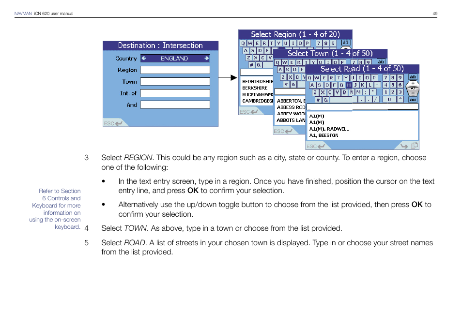 Navman iCN 620 User Manual | Page 49 / 106