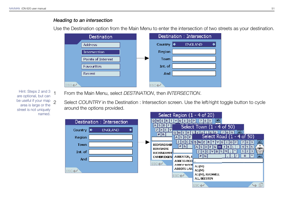 Navman iCN 620 User Manual | Page 51 / 106