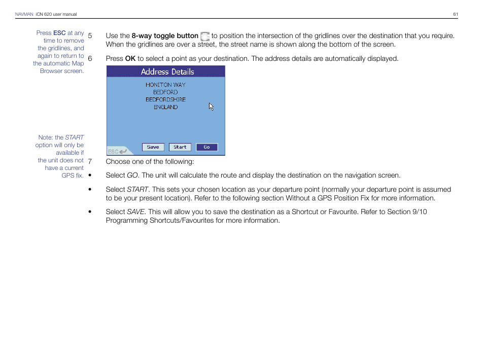 Navman iCN 620 User Manual | Page 61 / 106