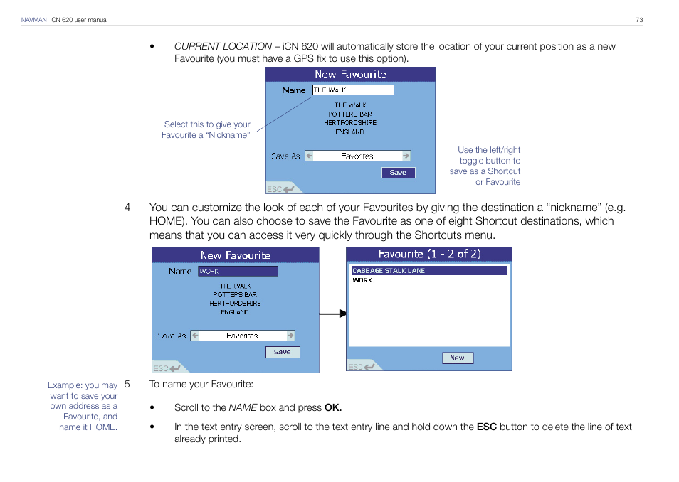 Navman iCN 620 User Manual | Page 73 / 106