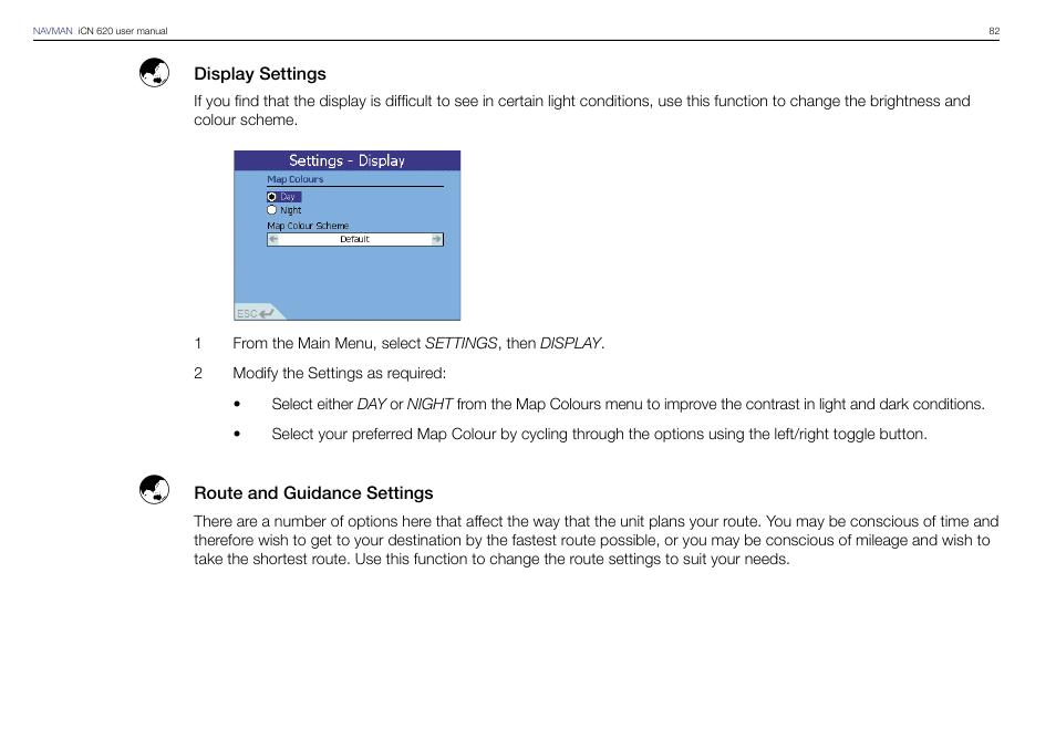 Navman iCN 620 User Manual | Page 82 / 106