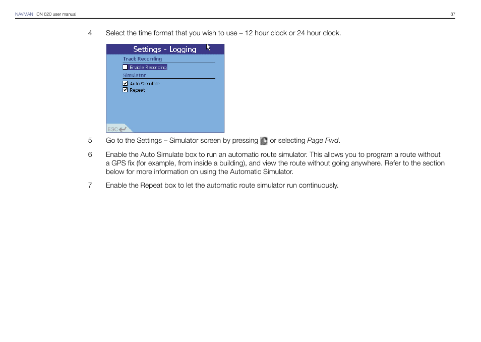 Navman iCN 620 User Manual | Page 87 / 106