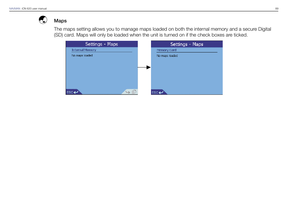 Navman iCN 620 User Manual | Page 89 / 106