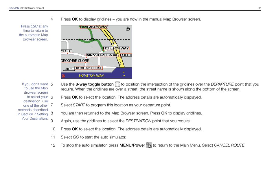 Navman iCN 620 User Manual | Page 91 / 106