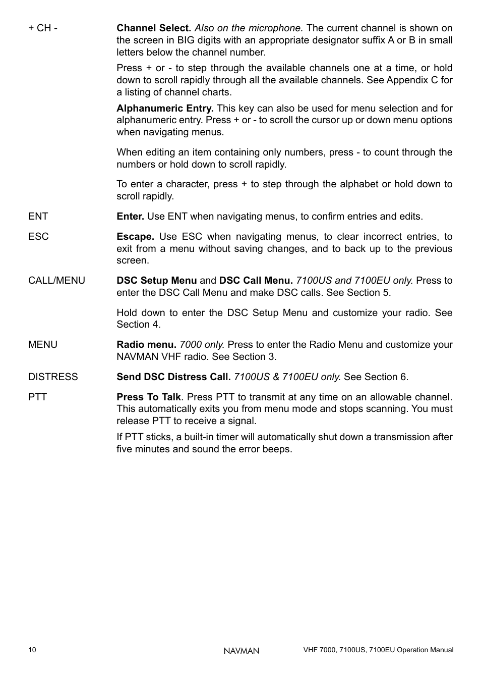 Navman 7000 User Manual | Page 10 / 52