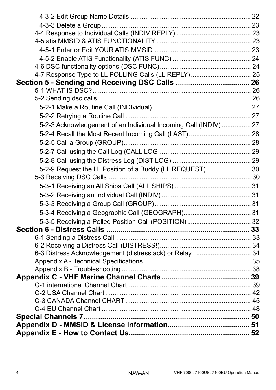 Navman 7000 User Manual | Page 4 / 52