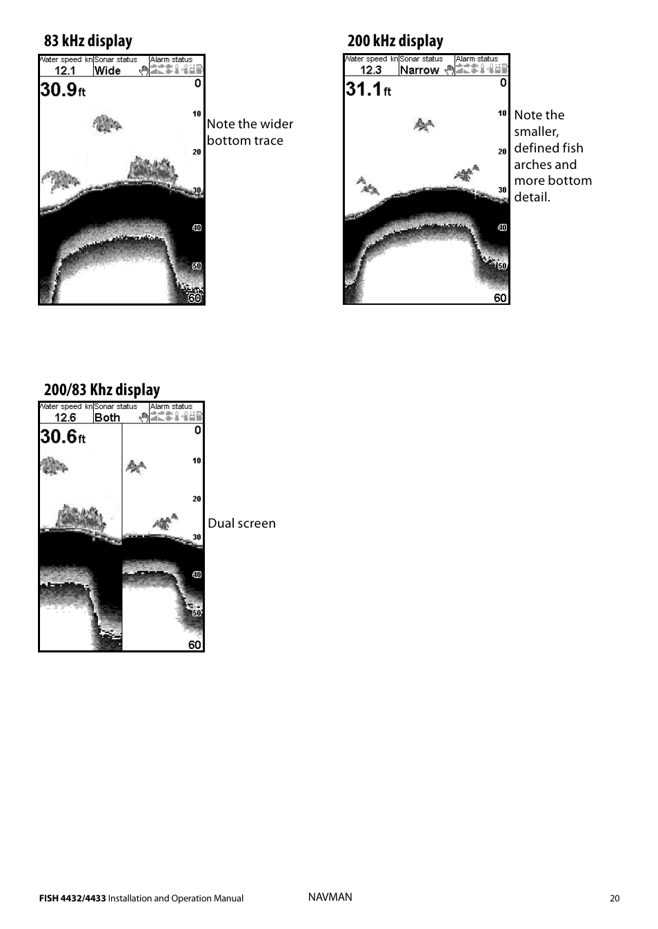 83 khz display | Navman 4433 User Manual | Page 18 / 37