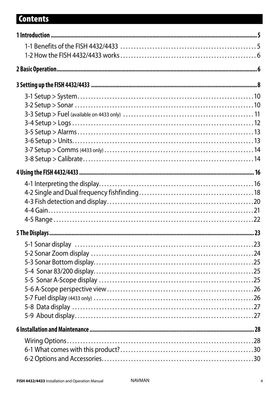 Navman 4433 User Manual | Page 2 / 37