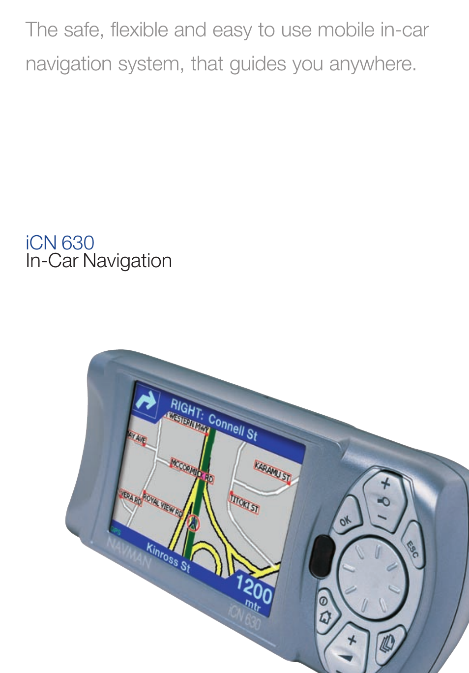 Navman iCN 630 User Manual | 8 pages