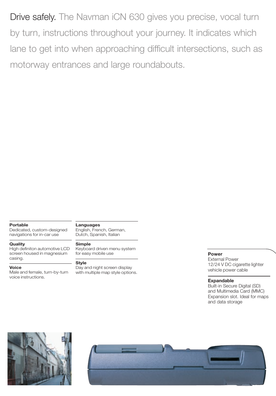 Navman iCN 630 User Manual | Page 2 / 8