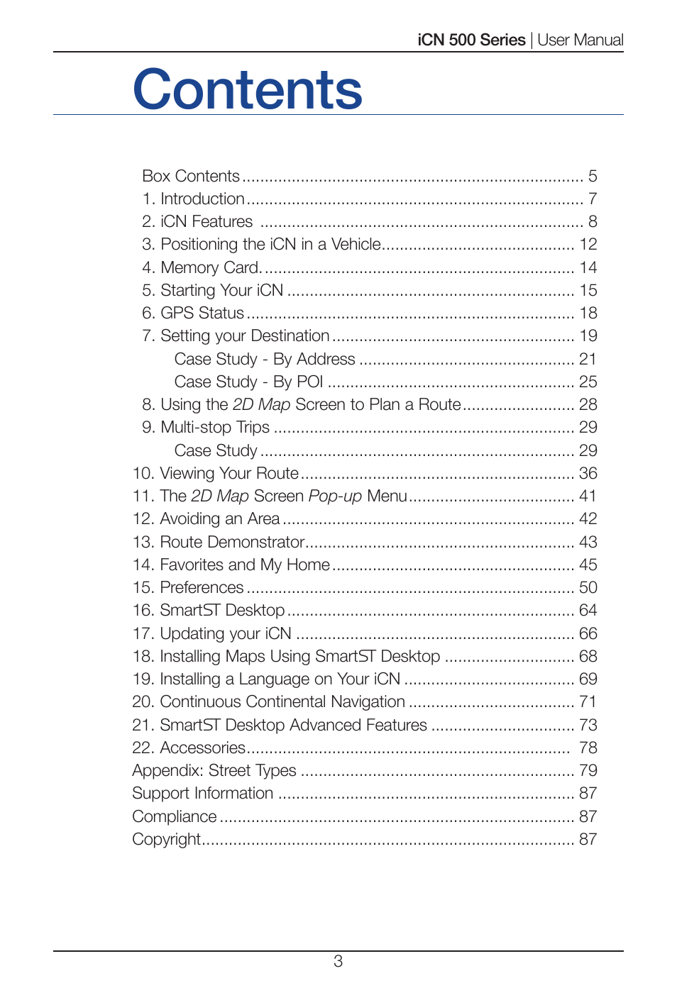Navman iCN 520 User Manual | Page 3 / 92