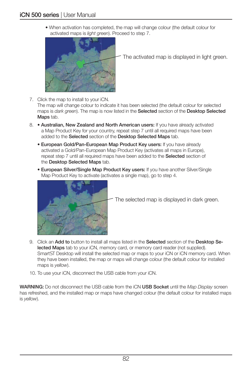 Navman iCN 500 series User Manual | Page 82 / 100