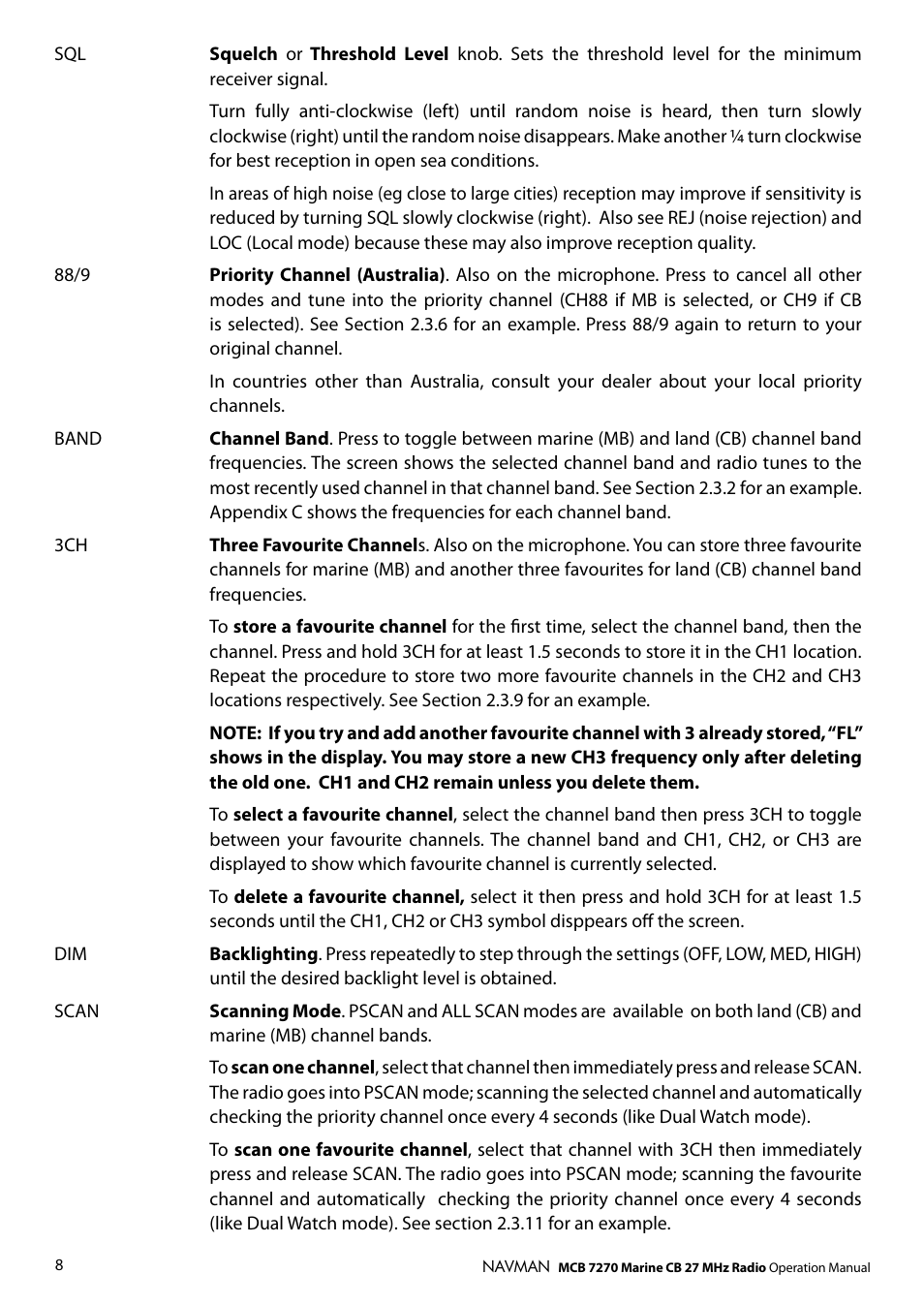 Navman MCB 7270 User Manual | Page 7 / 18