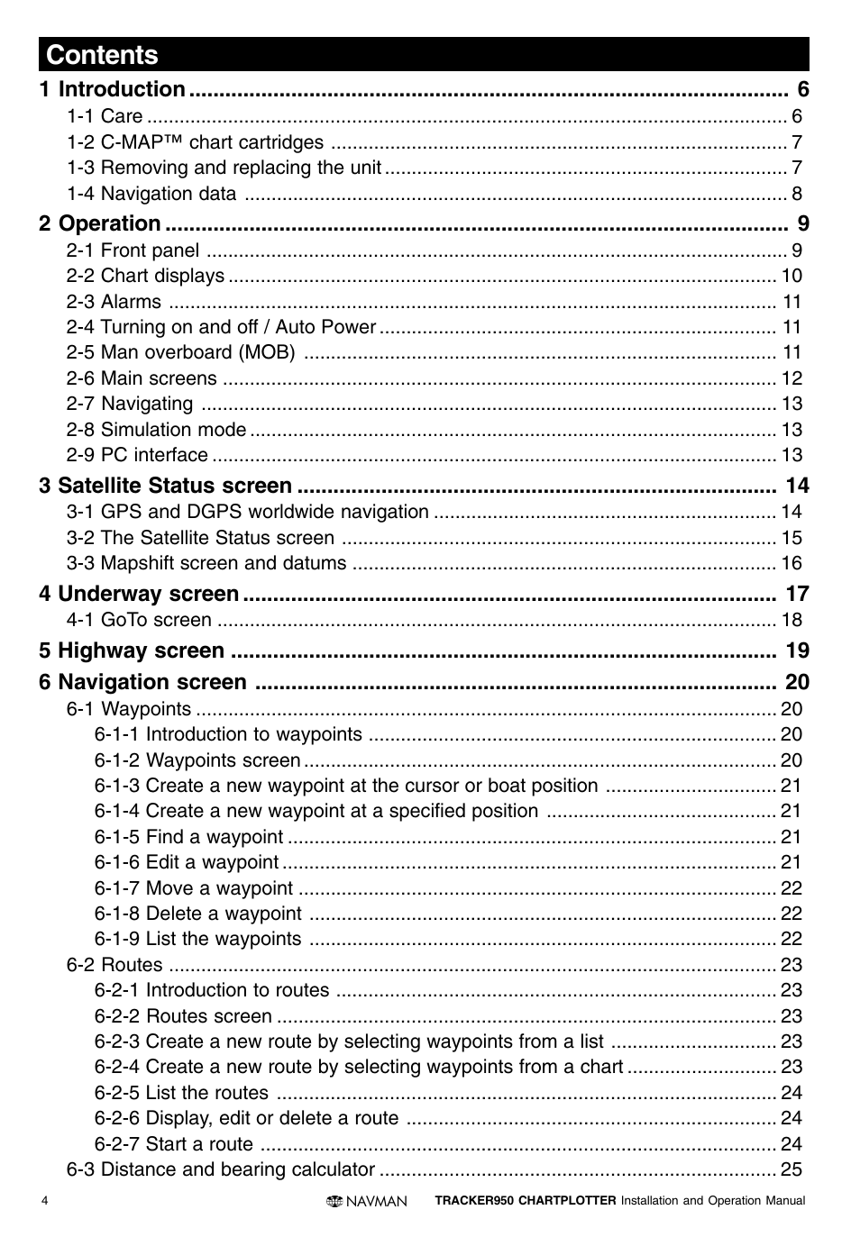 Navman TRACKER950 User Manual | Page 2 / 41