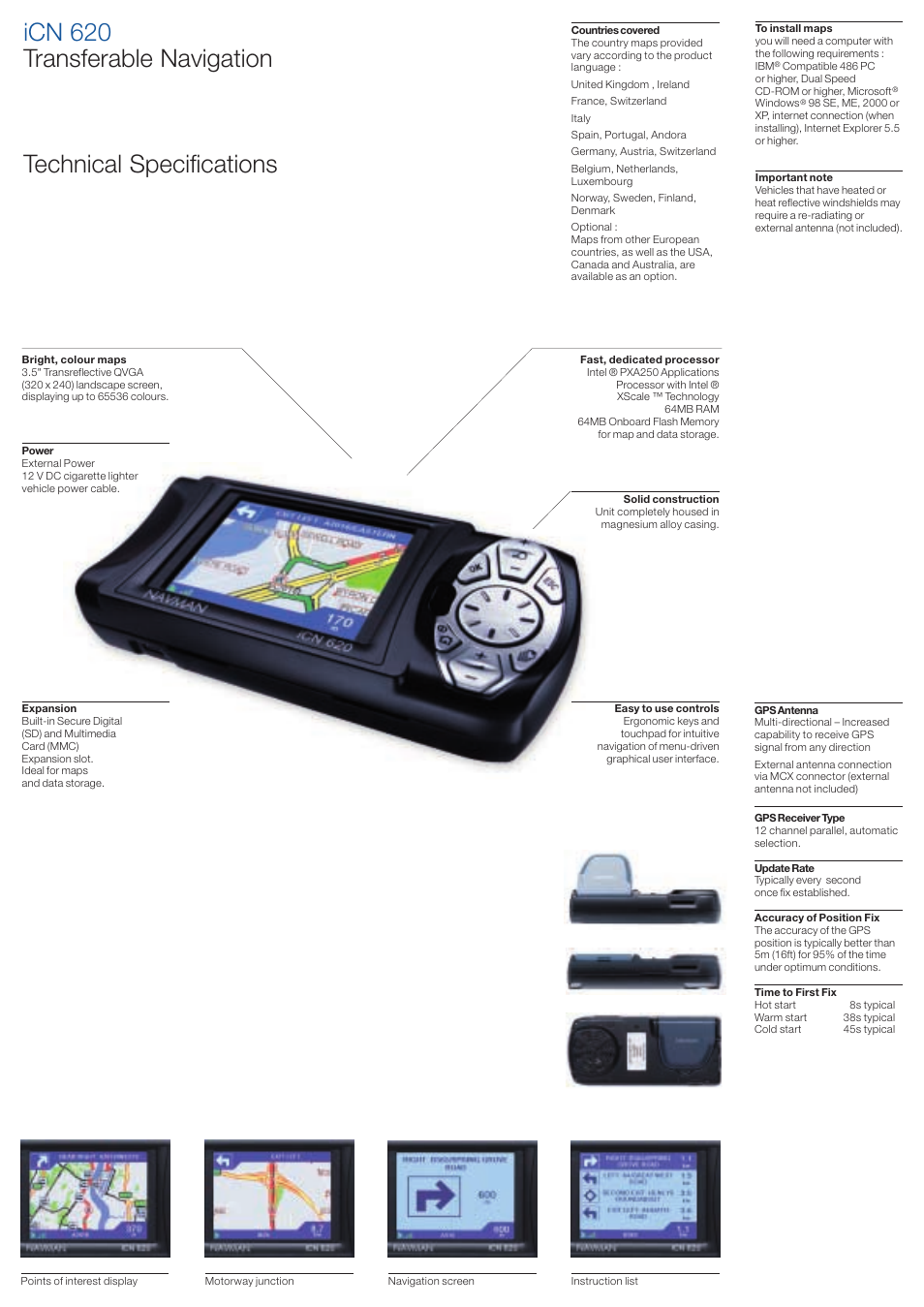 Navman iCN Series User Manual | Page 6 / 8
