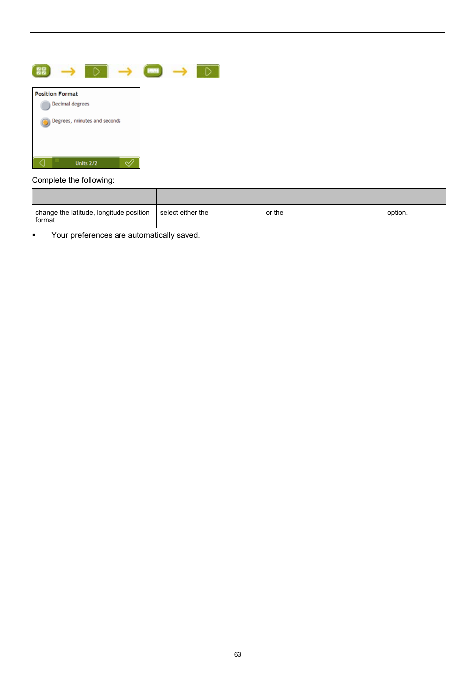 Units 2/2 | Navman F25 User Manual | Page 63 / 70