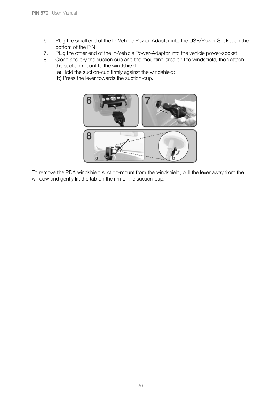 Navman PiN 570 User Manual | Page 20 / 116