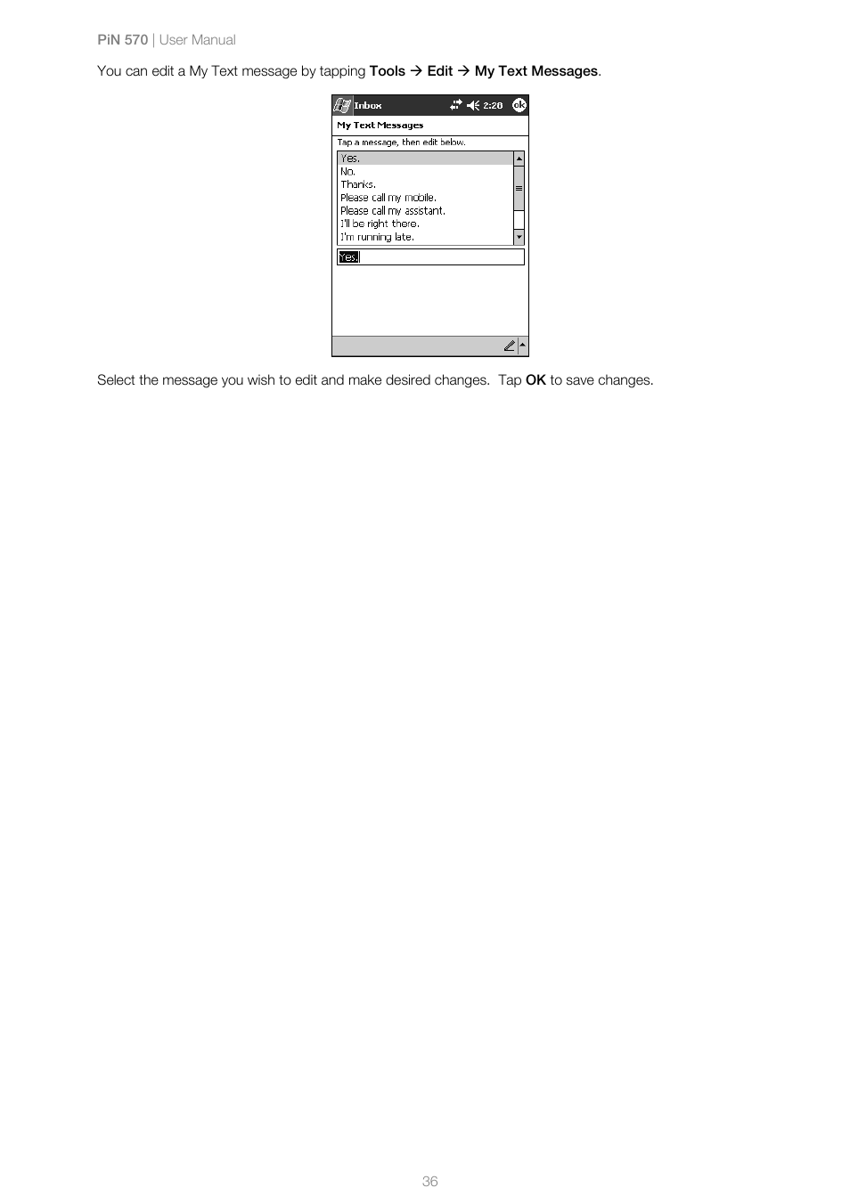 Navman PiN 570 User Manual | Page 36 / 116