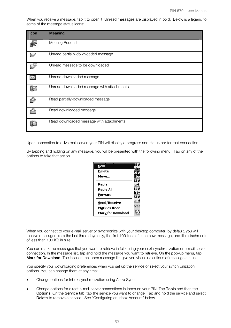 Navman PiN 570 User Manual | Page 53 / 116