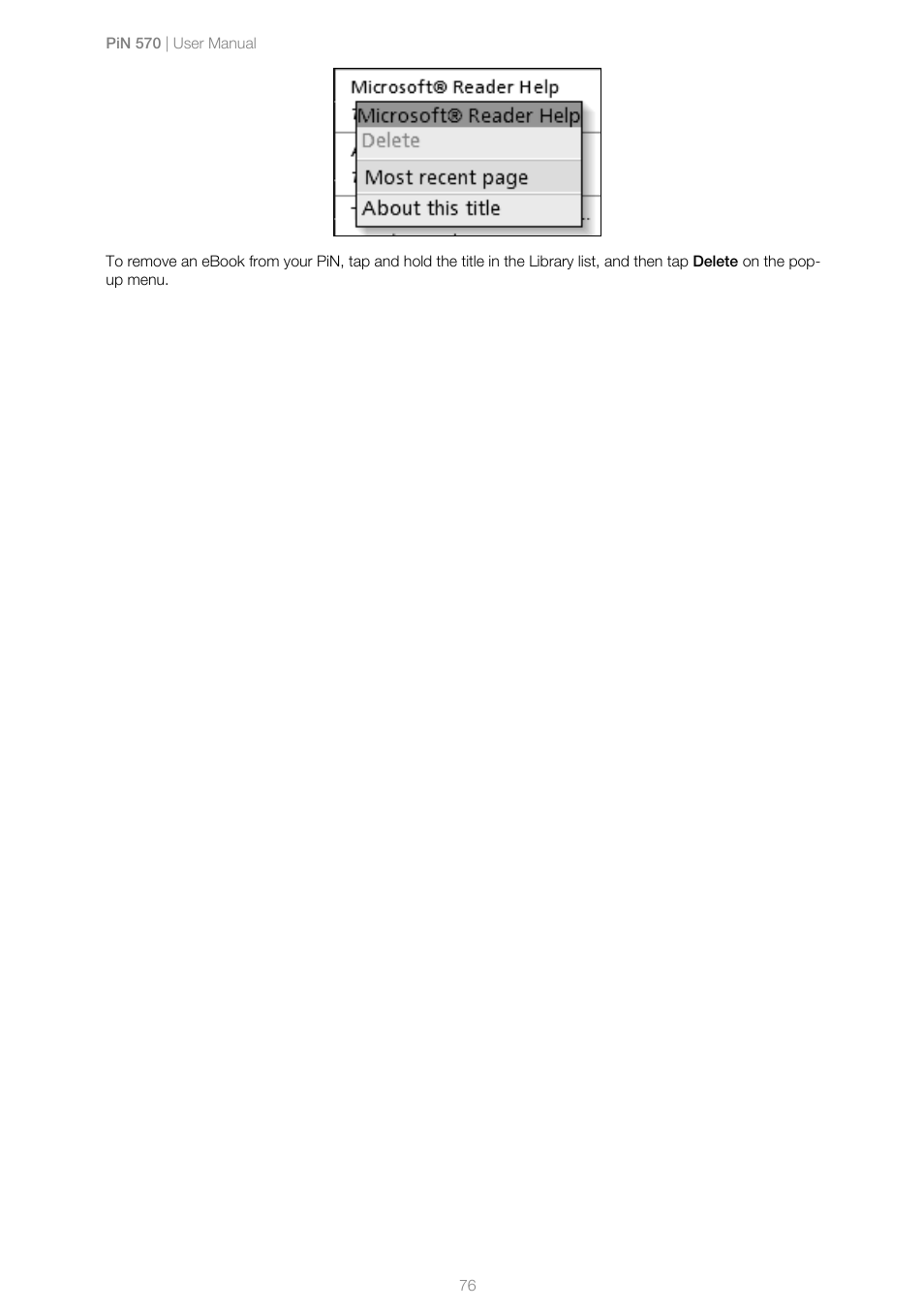 Navman PiN 570 User Manual | Page 76 / 116
