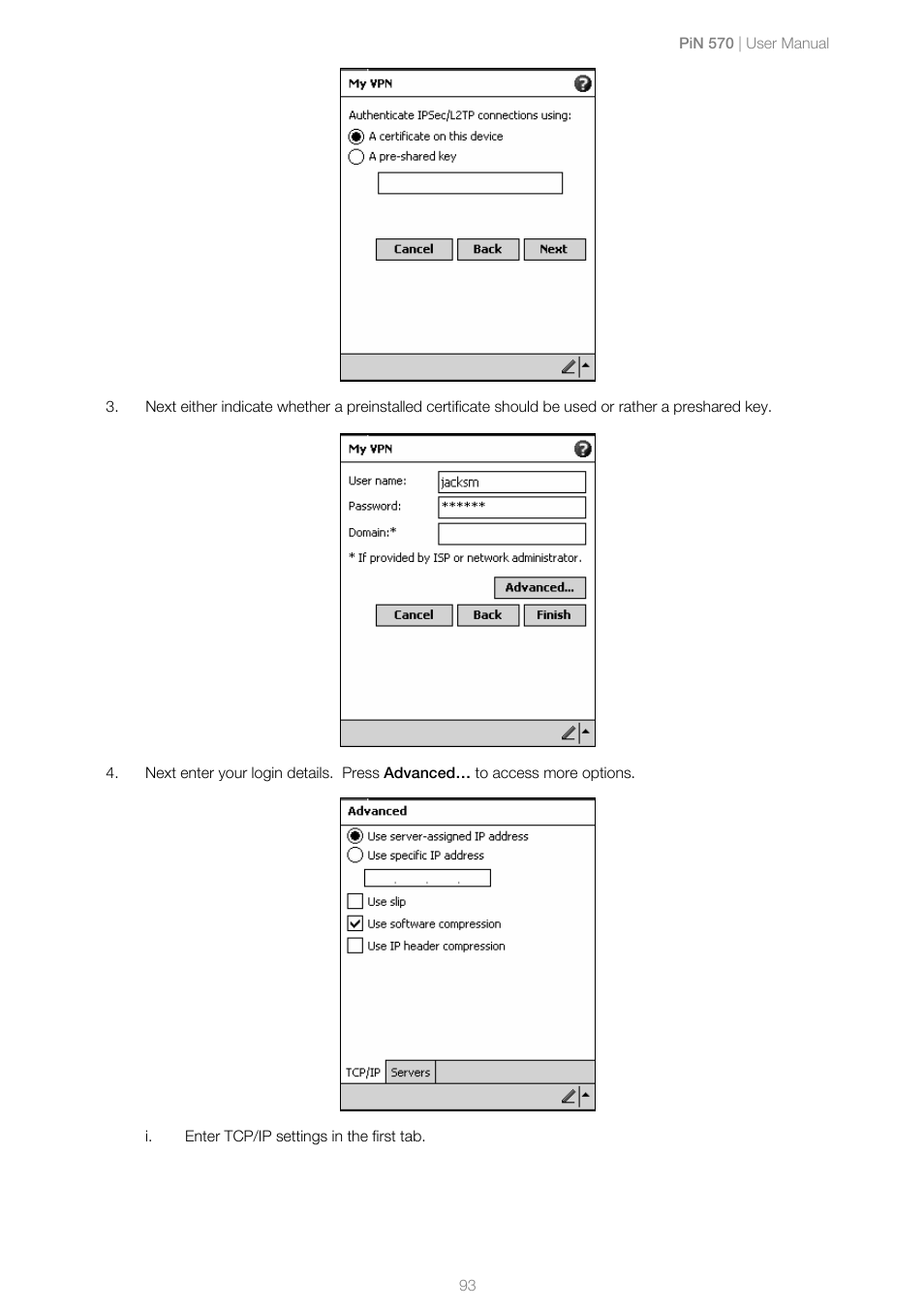 Navman PiN 570 User Manual | Page 93 / 116
