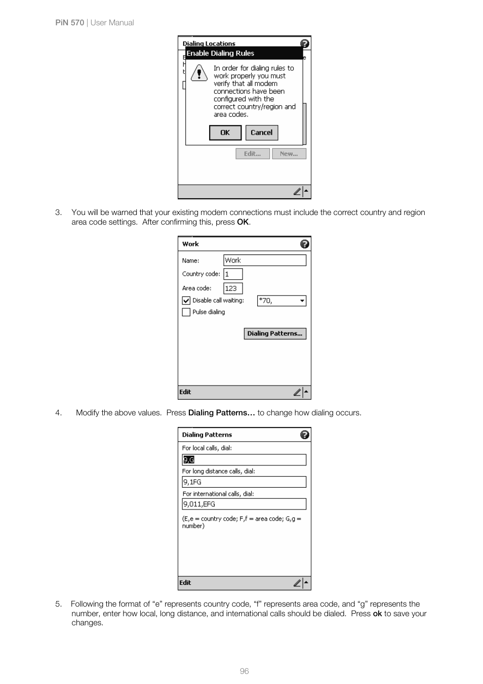 Navman PiN 570 User Manual | Page 96 / 116