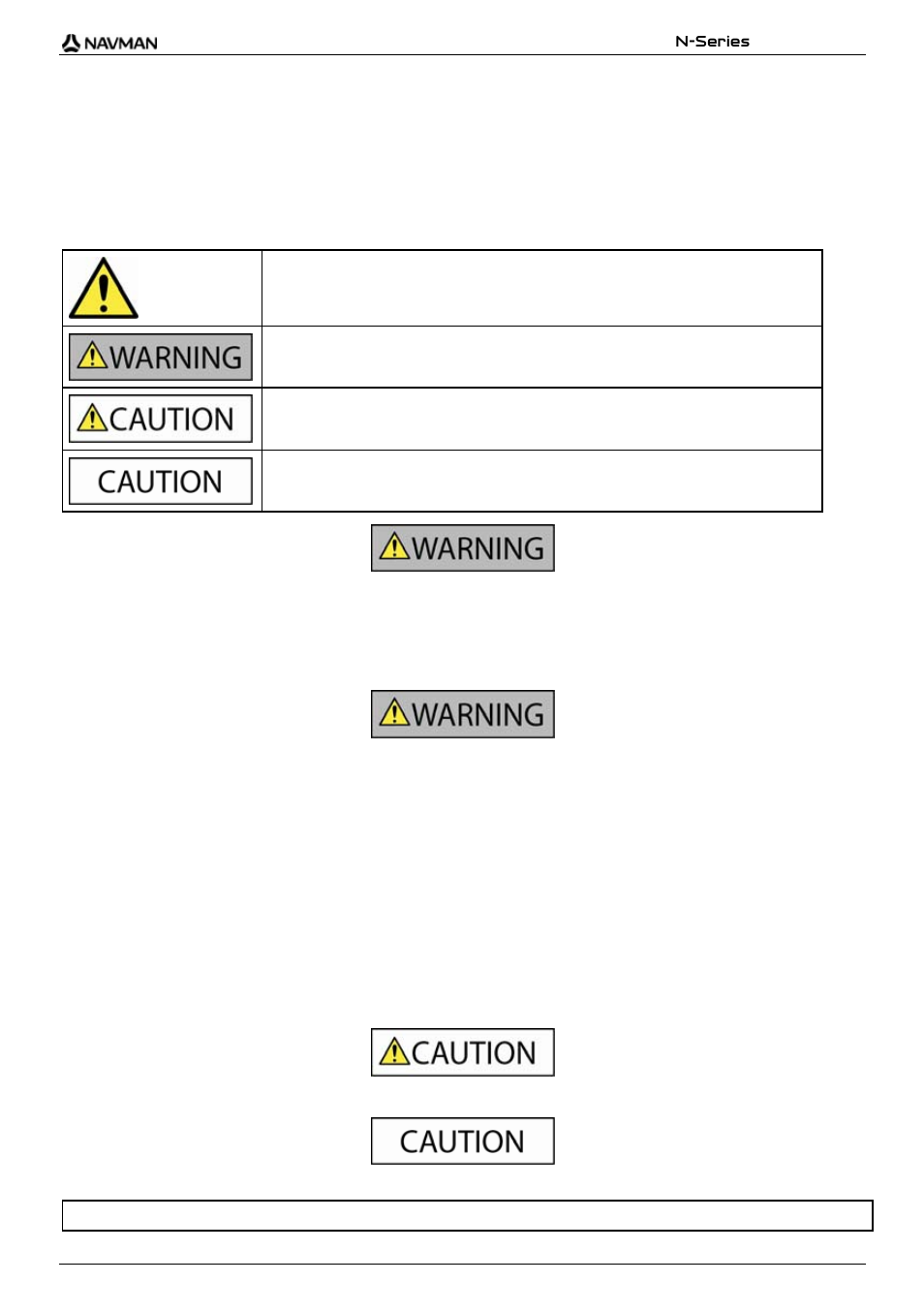 Important safety information | Navman N-Series User Manual | Page 3 / 144