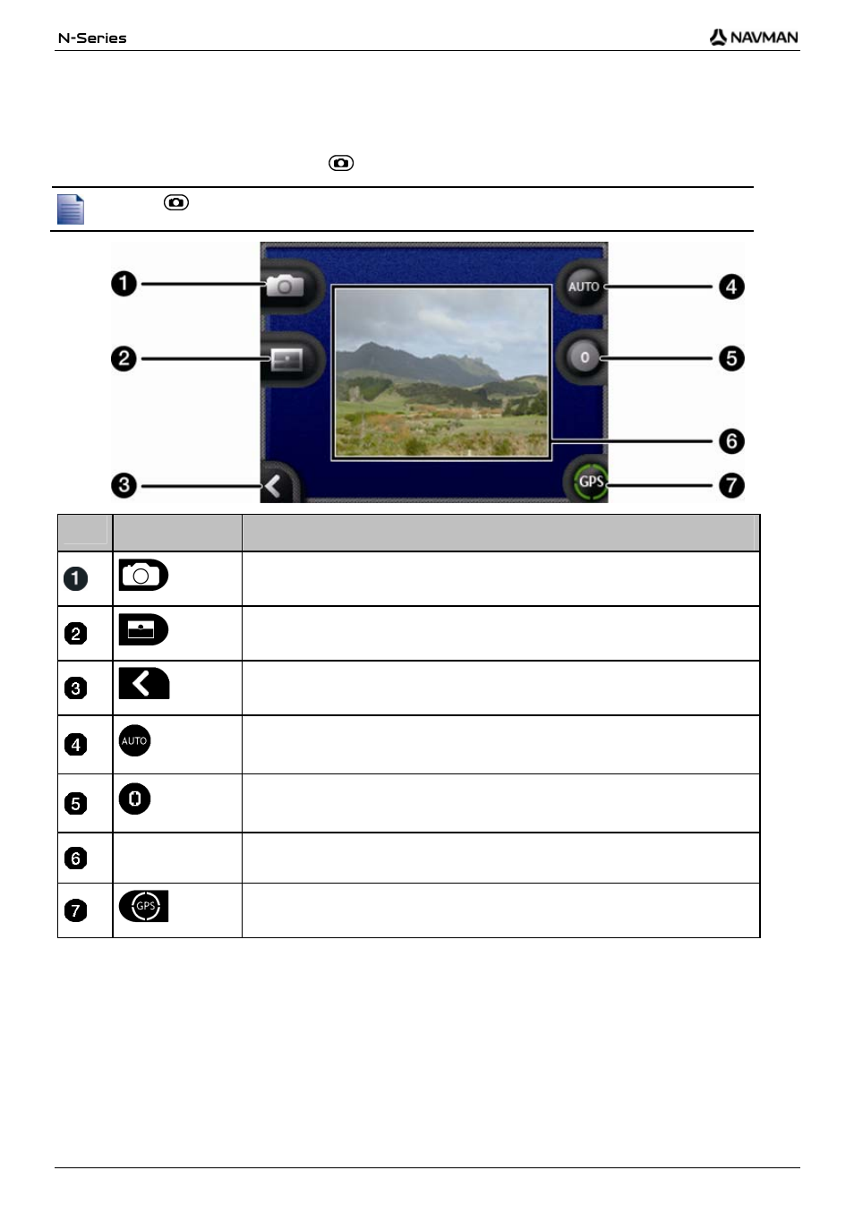 Viewfinder screen | Navman N-Series User Manual | Page 58 / 144