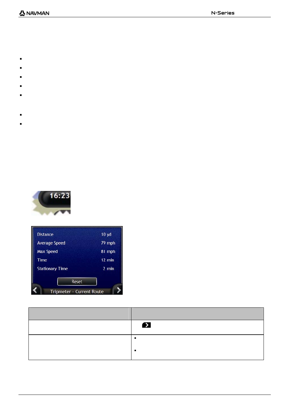 How do i view my route statistics, How do i view statistics on my current route, If you want to ... then | Navman N-Series User Manual | Page 75 / 144