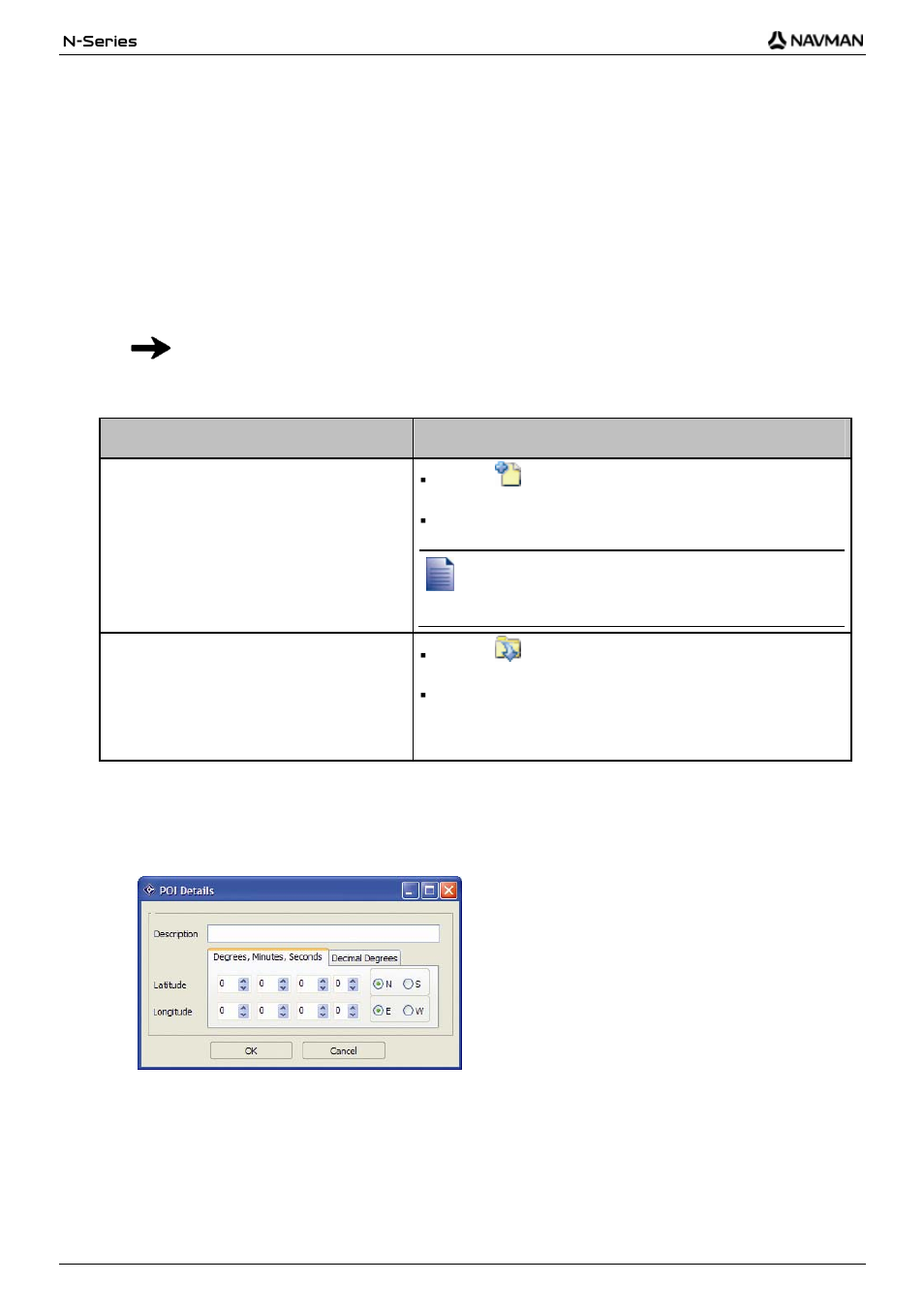 How do i create a custom point of interest file, Map poi editor, If you want to ... then | Navman N-Series User Manual | Page 94 / 144