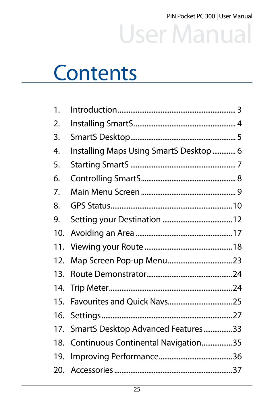 Navman SmartS TM User Manual | Page 25 / 69