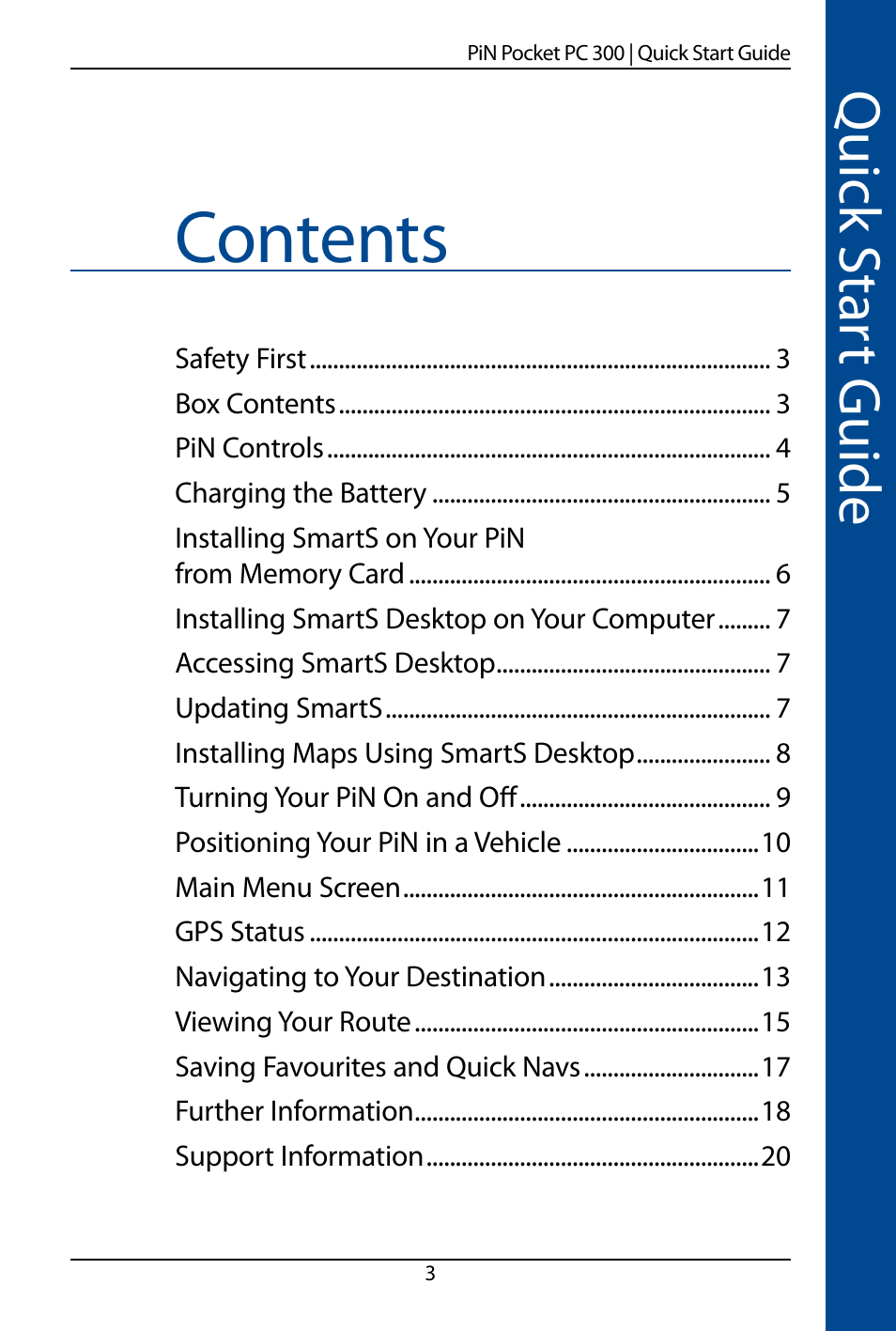 Navman SmartS TM User Manual | Page 3 / 69