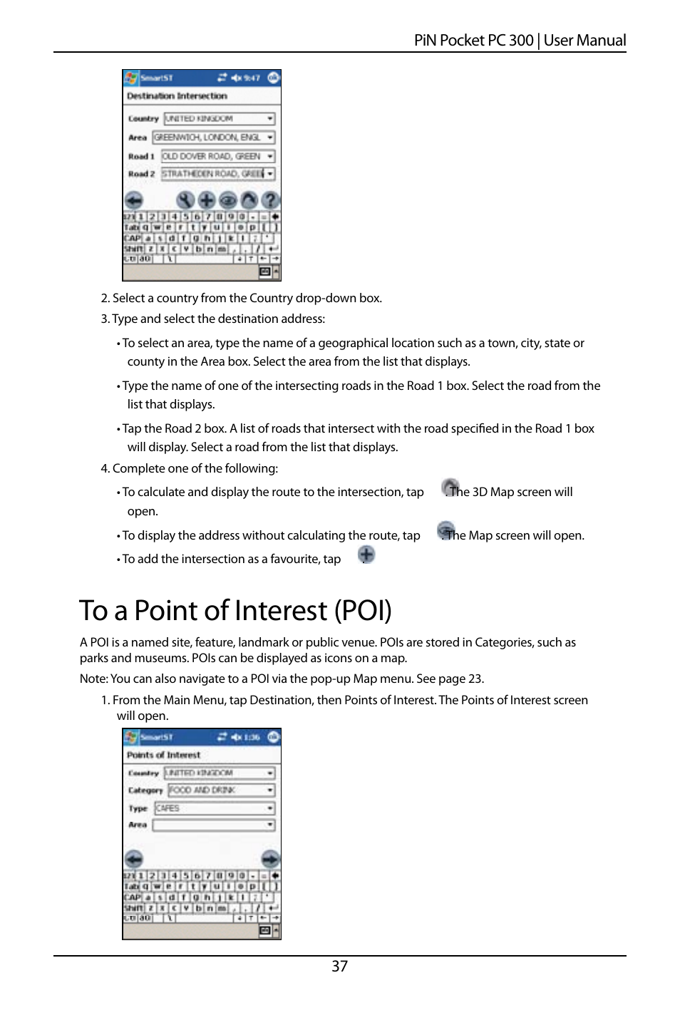 7 pin pocket pc 00 | user manual | Navman SmartS TM User Manual | Page 37 / 69